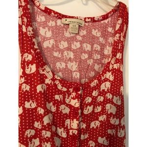 Forever 21 Tops - Forever 21 Elephant Tie Waist Peplum Tank Top Forever 21 Tops - Forever 21 Elephant Tie Waist Peplum Tank Top